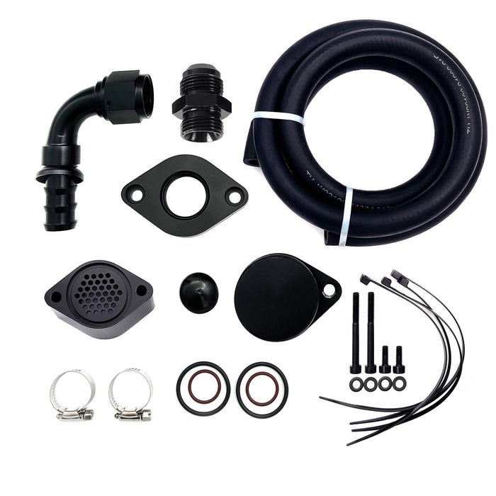 Seguler 2011-2023 6.7L Ford Powerstroke CCV PCV Reroute Engine Ventilation Kit