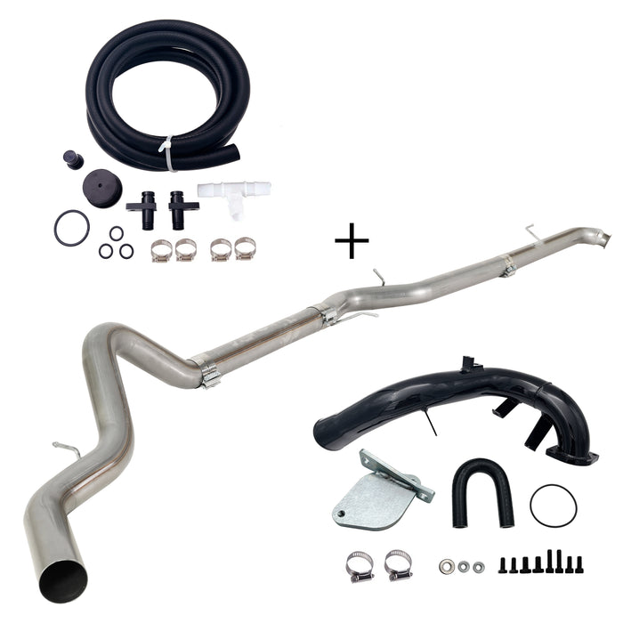 Seguler 4"/5" DPF Delete Dp-back & EGR delete kit for 2007.5-2010 6.6L Duramax LMM