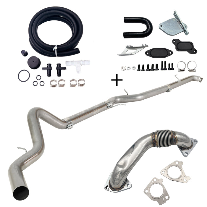 Seguler 4"/5" DPF Delete Dp-back & EGR delete kit for 2007.5-2010 6.6L Duramax LMM