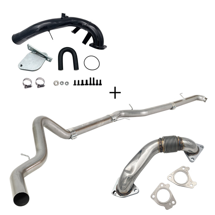 Seguler 4"/5" DPF Delete Dp-back & EGR delete kit for 2007.5-2010 6.6L Duramax LMM