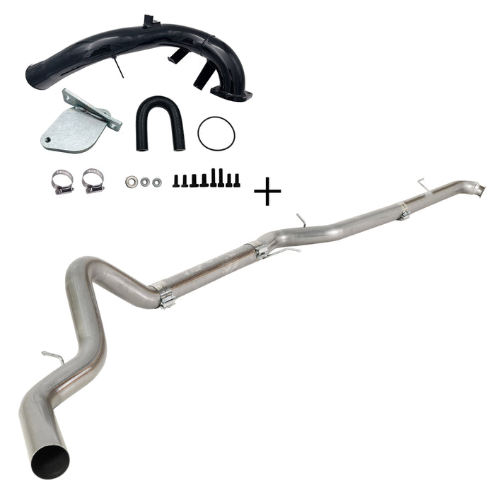 Seguler 4"/5" DPF Delete Dp-back & EGR delete kit for 2007.5-2010 6.6L Duramax LMM