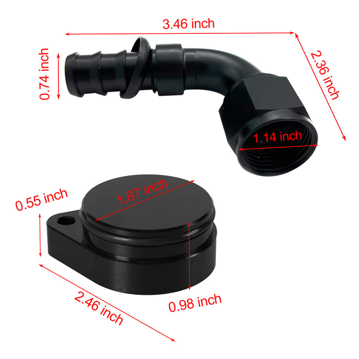 Seguler 2011-2023 6.7L Ford Powerstroke CCV PCV Reroute Engine Ventilation Kit(No tube)