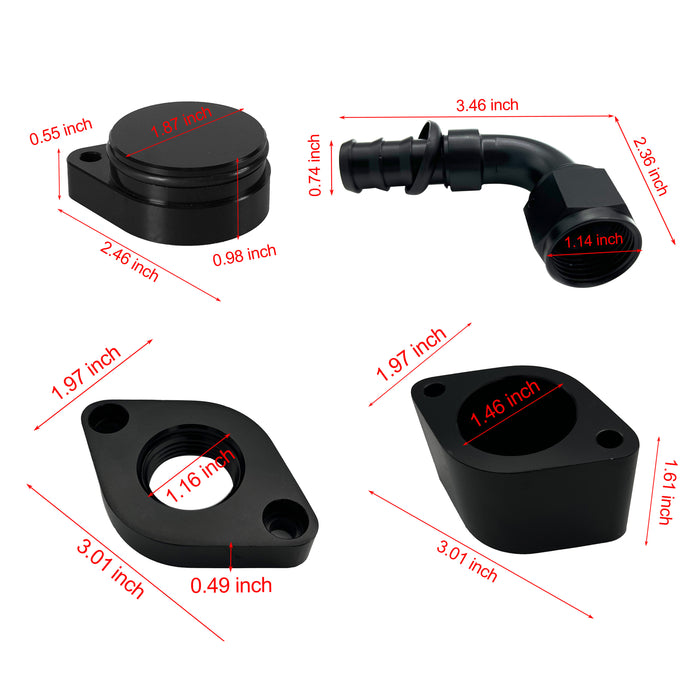 4" DPF/DEF/EGR/CCV Delete All-in-One Kit for 2011-2019 6.7L Ford Powerstroke