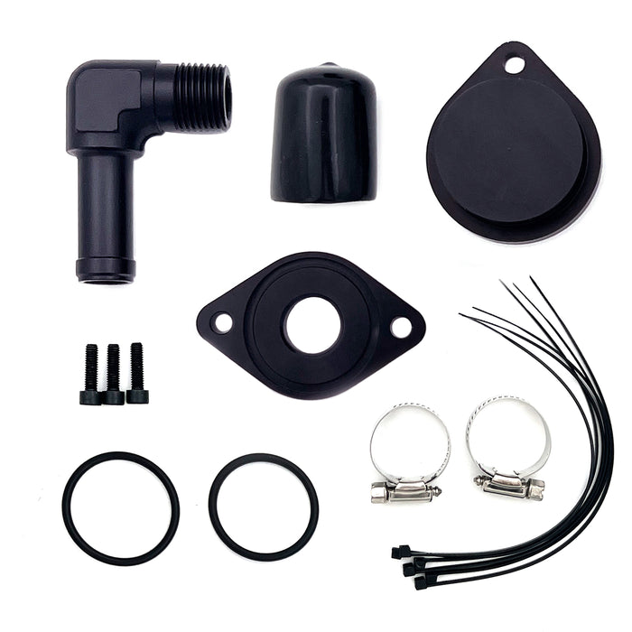 For 11-23 Ford 6.7L Powerstroke CCV/PCV Reroute/Delete Engine Ventilation Kit (No tube)