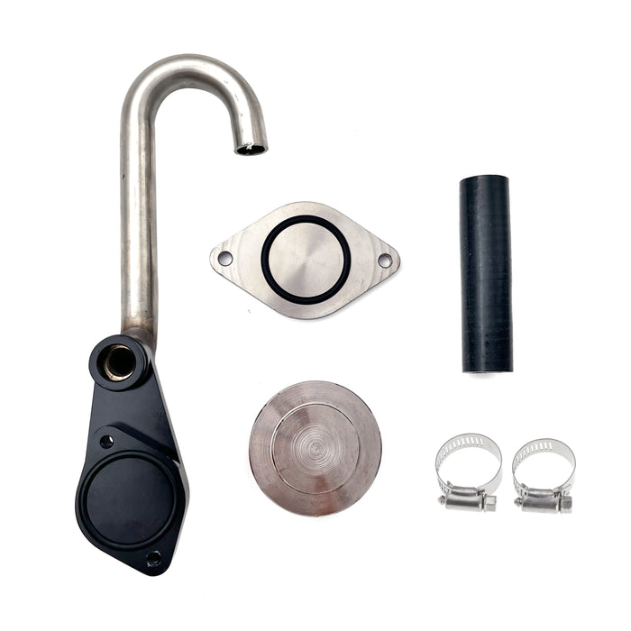 Seguler Heavy Duty Exhaust Up-Pipe Y-Pipe & EGR Delete Kit for 2003-2007 6.0L FORD Powerstroke