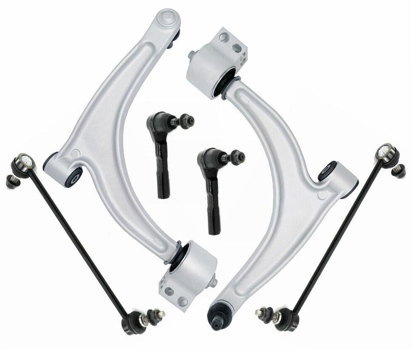 Seguler Chevy Malibu Pontiac G6 6pcs Front Lower Control Arms+Tie Rod Ends+Sway Bars
