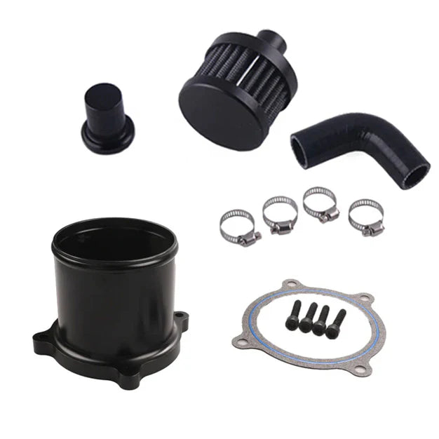 Seguler 2007.5-2018 6.7L Dodge Ram Cummins 2500 3500 Diesel CCV Black Crankcase Ventilation & EGR Valve Delete Kit