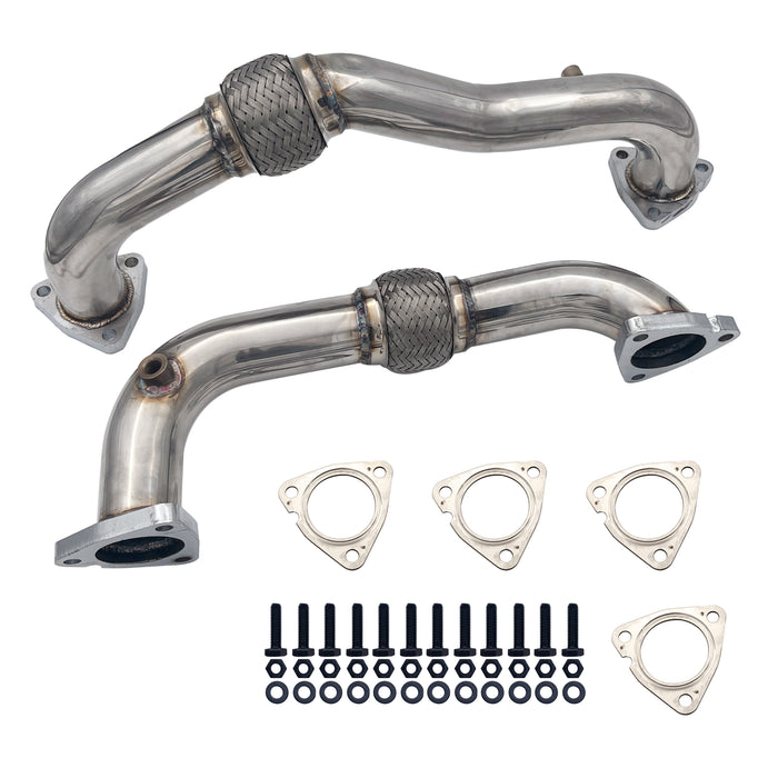 For 2008-2010 6.4L Ford Powerstork Diesel EGR Delete Bypass Up Pipes