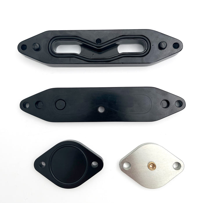 Seguler 4" Exhaust Delete Pipe & CCV Reroute EGR Delete Kit for 2011-2019 6.7L Powerstroke