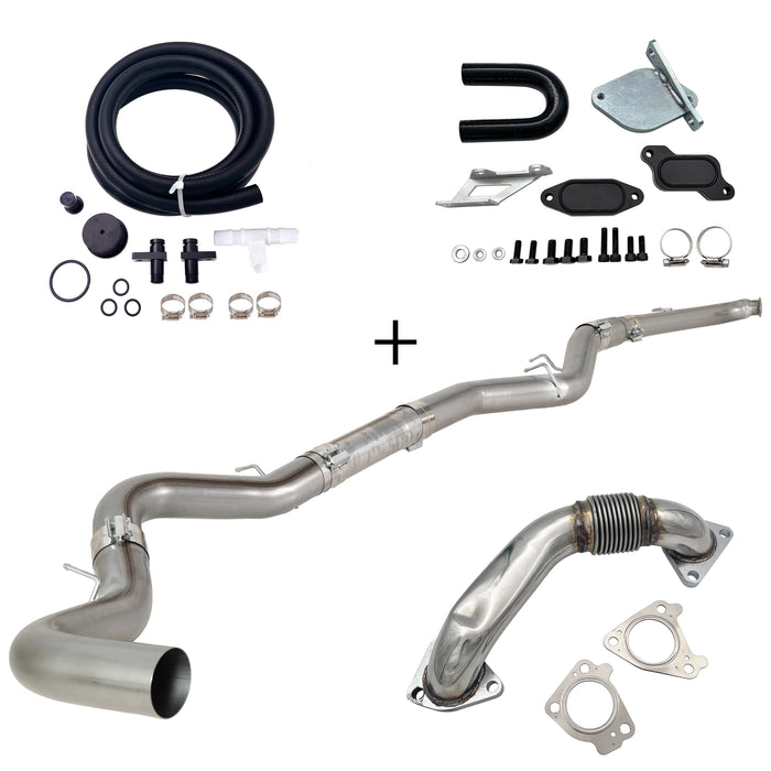 Seguler 4"/5" DPF Delete Dp-back & EGR delete kit for 2007.5-2010 6.6L Duramax LMM