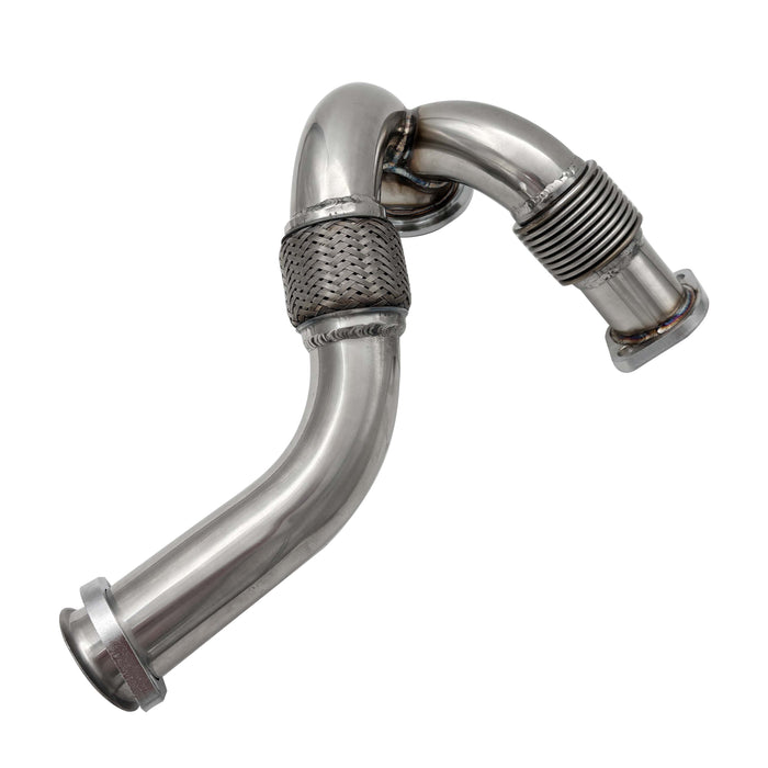 Seguler 2003-2007 6.0L Ford Powerstroke Heavy Duty Polished Exhaust Up-Pipe Y-Pipe