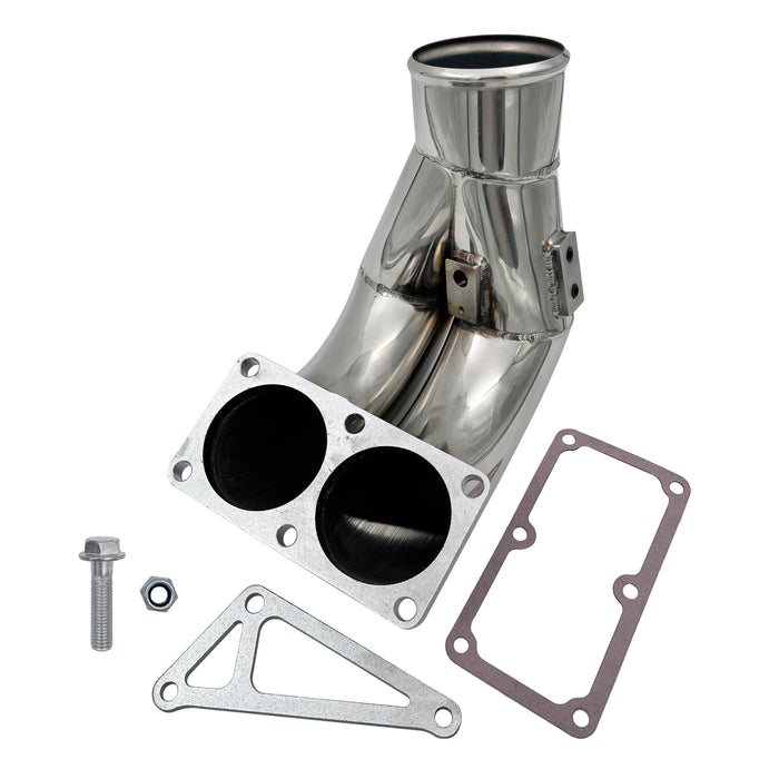 Seguler 2010-2018 6.7L Dodge Ram Cummins 3.5" High Flow Intake Manifold Elbow Horn Tube/EGR Throttle Cooler Valve