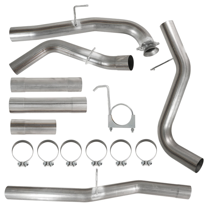 Seguler 4" DPF Delete pipe & 3.5" Downpipe w/EGR Delete kit for 2017-2019 6.6L Duramax L5P