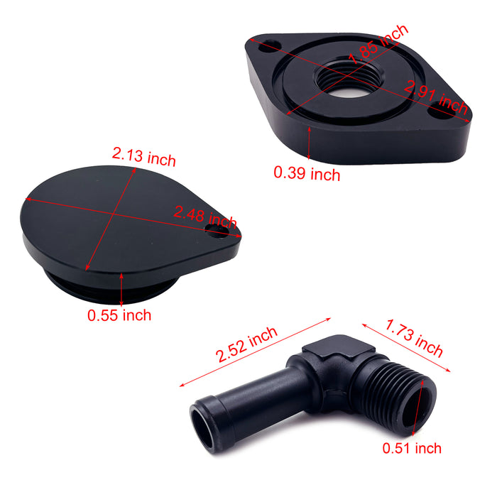 For 11-23 Ford 6.7L Powerstroke CCV/PCV Reroute/Delete Engine Ventilation Kit (No tube)