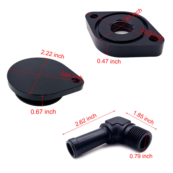 For 11-23 Ford 6.7L Powerstroke CCV/PCV Reroute/Delete Engine Ventilation Kit