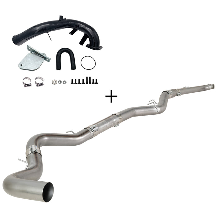 Seguler 4"/5" DPF Delete Dp-back & EGR delete kit for 2007.5-2010 6.6L Duramax LMM