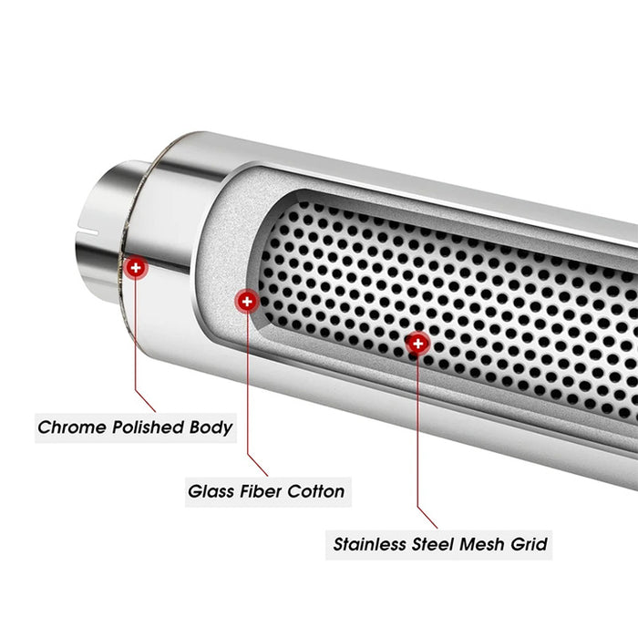 Seguler 4 Inch Muffler Delete Pipe 20 Inch Length for Diesel Exhaust Stainless Steel