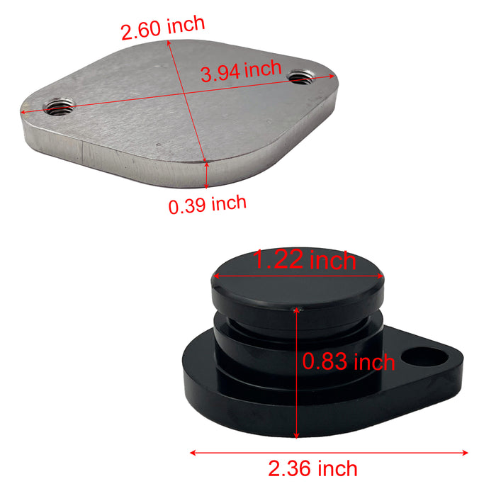 For 2008-2010 6.4L Ford Powerstork Diesel EGR Delete Bypass Up Pipes