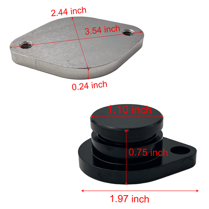 Seguler 4" Cat & DPF Delete Pipe & EGR Delete Kit for 2008-2010 6.4L Ford Powerstroke