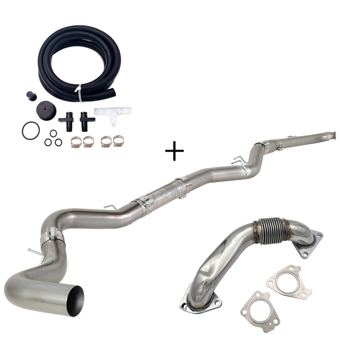 Seguler 4"/5" DPF Delete Dp-back & EGR delete kit for 2007.5-2010 6.6L Duramax LMM