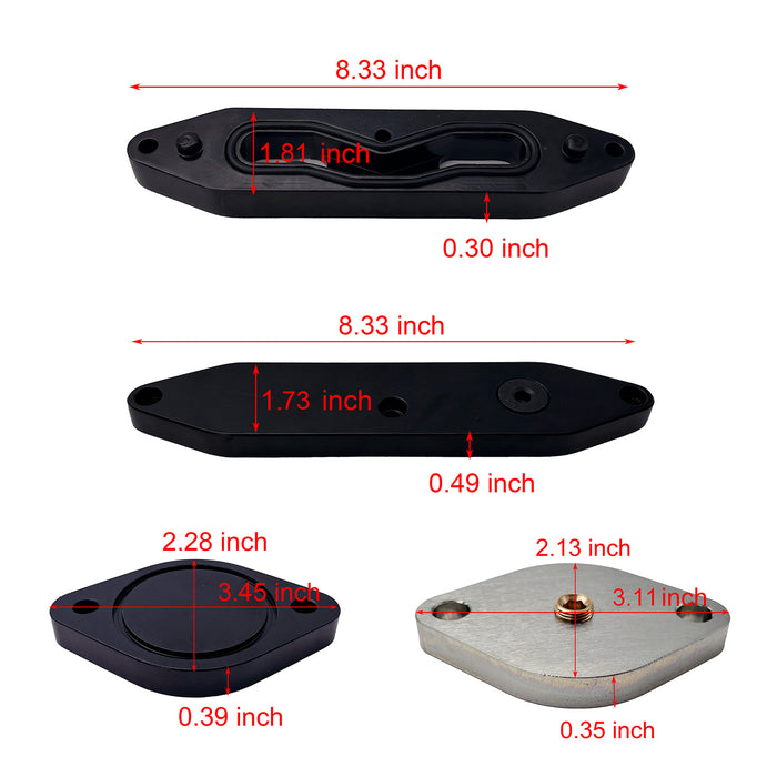 4" DPF/DEF/EGR/CCV Delete All-in-One Kit for 2011-2019 6.7L Ford Powerstroke