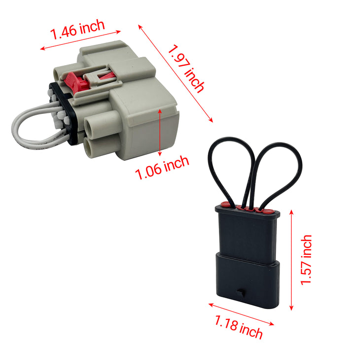 Seguler 2017-2019 L5P Duramax Diesel 4pcs L5P Can Bus Plugs Connector Replacement