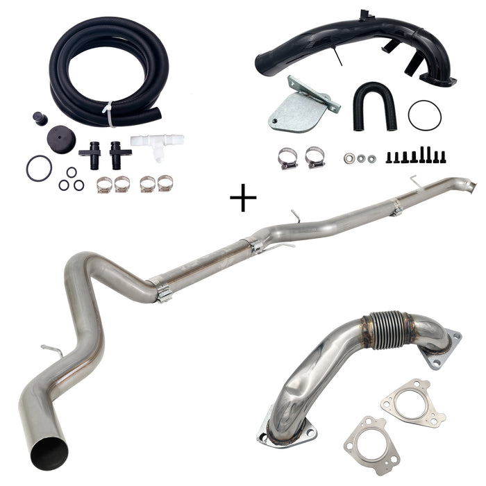Seguler 4"/5" DPF Delete Dp-back & EGR delete kit for 2007.5-2010 6.6L Duramax LMM