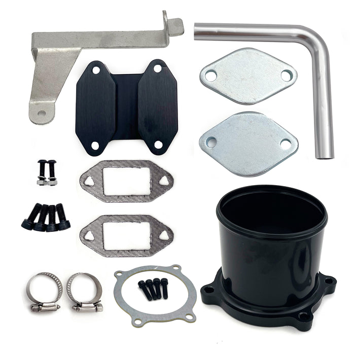 Seguler 4" DPF Delete Race Pipe EGR Delete Kit for 2007.5-2009 6.7L Ram Cummins