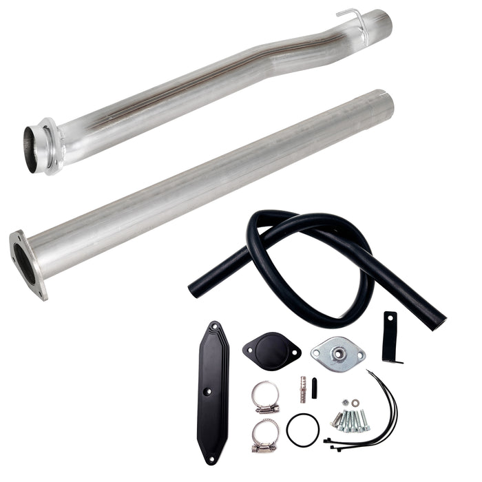 For 2011-2023 6.7L Ford Powerstroke 4inch DPF & CAT Pipe w/EGR Delete Kit