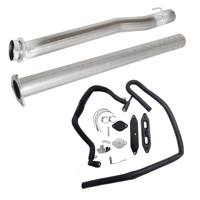 Seguler 2011-2023 6.7L Ford Powerstroke 4" Exhaust Delete Pipe & EGR Delete Kit