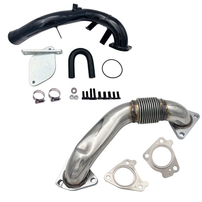 Seguler 2007.5-2010 6.6L Duramax LMM Passenger Up-Pipe & EGR Delete Kit w/intake