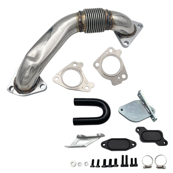 Seguler 2007.5-2010 6.6L Chevy GMC LMM Duramax Passenger Up Pipe & EGR Valve Cooler Delete Kit