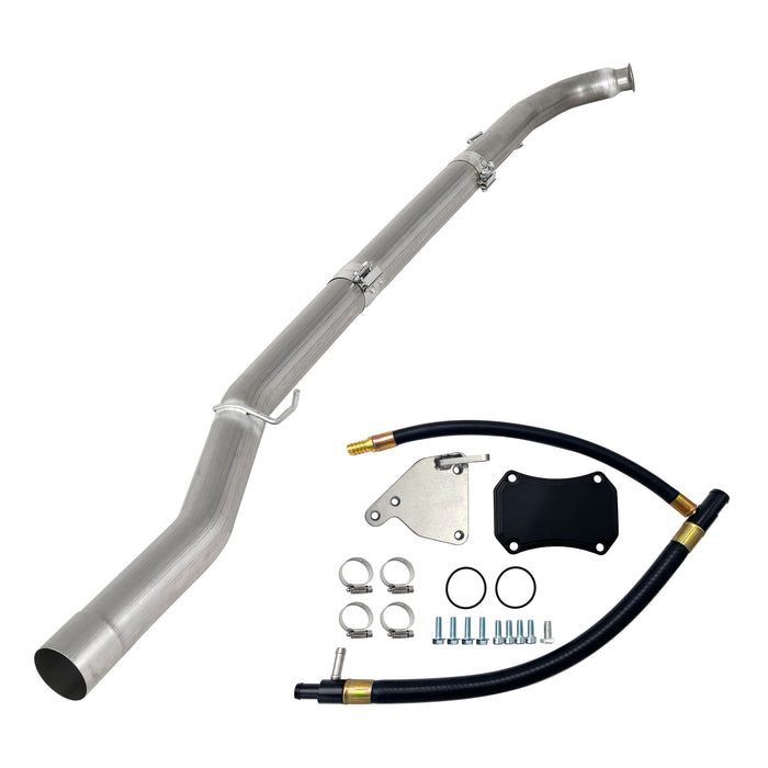 Seguler 2011-2015 6.6L Chevy Silverado GMC Duramax 4" DPF Delete Pipe & EGR Delete Kit