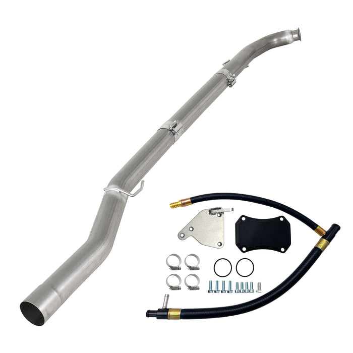 Seguler 2011-2015 6.6L Duramax LML 4" DPF & CAT Delete Pipe & EGR Cooler Delete Kit