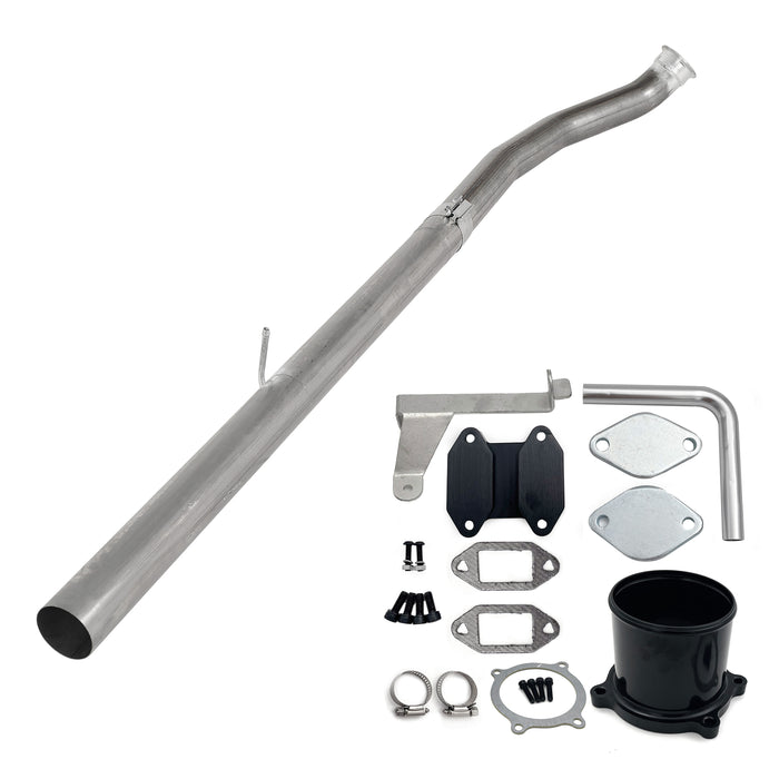 Seguler 4" DPF Delete Race Pipe EGR Delete Kit for 2007.5-2009 6.7L Ram Cummins