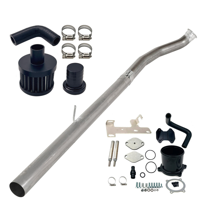 Seguler 4" DPF Delete Pipe & EGR Delete Kit for 2010-2012 6.7L Dodge Ram Cummins