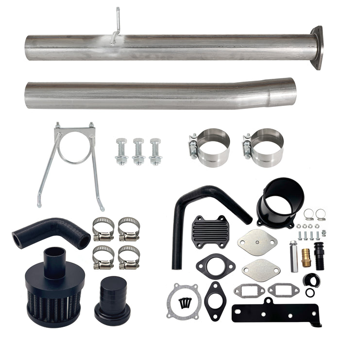 Seguler 4" DPF Delete Pipe & CCV EGR delete kit for 2013-2018 6.7L Ram cummins