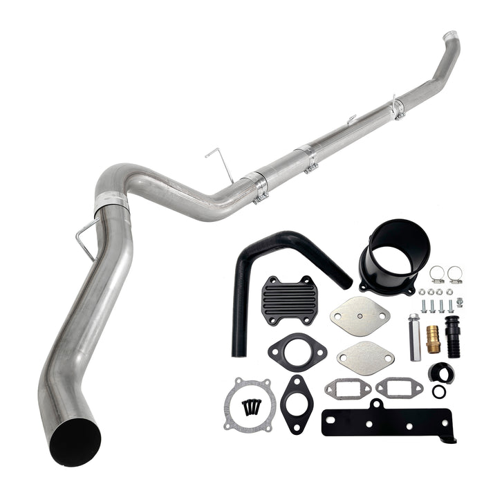 Seguler 5" Turbo Back DPF Delete Pipe &  EGR Cooler Delete Kit for 2013-2018 6.7L Ram Cummins
