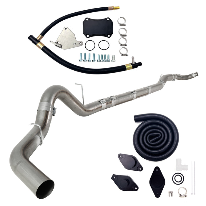Seguler 5" DP-Back DPF delete Pipe & EGR/CCV Delete Kit for 2011-2015 LML 6.6L Duramax