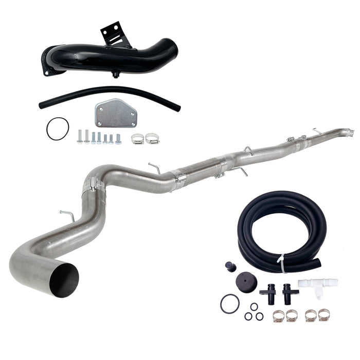 Seguler 2004-2005 6.6L Duramax LLY 5" DP-Back DPF Race Pipe & EGR cooler Delete Kit
