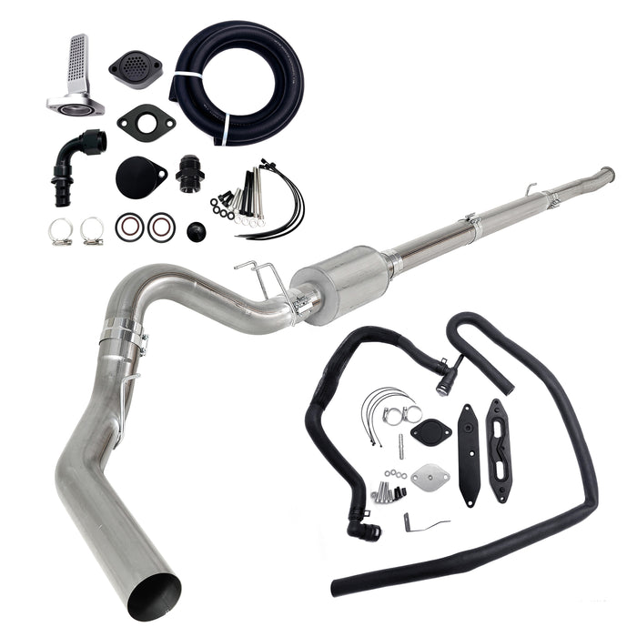 Seguler 5" DP-Back & CCV Reroute EGR Delete Kit for 2011-2019 6.7L Powerstroke