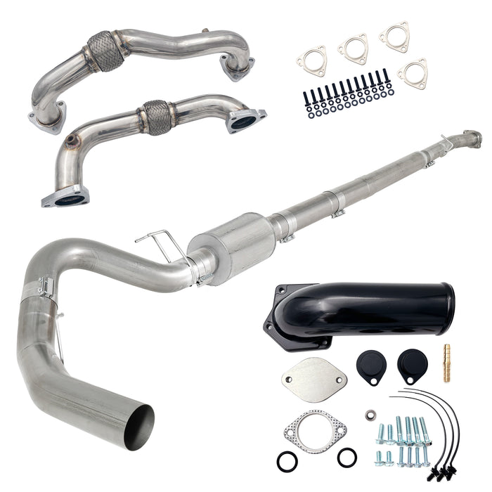 Seguler 5" Dp-Back DPF Delete Pipe & EGR Delete Kit for 2008-2010 6.4L Ford Powerstroke