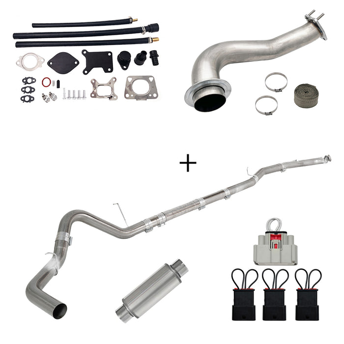 Seguler 2017-2023 6.6L Duramax L5P DPF/CCV/EGR Delete & Downpipe w/Can Bus kit