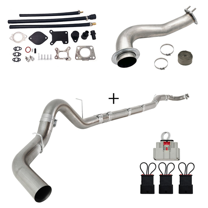 Seguler 2017-2023 6.6L Duramax L5P DPF/CCV/EGR Delete & Downpipe w/Can Bus kit