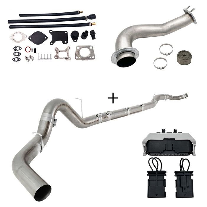 Seguler 2017-2023 6.6L Duramax L5P DPF/CCV/EGR Delete & Downpipe w/Can Bus kit