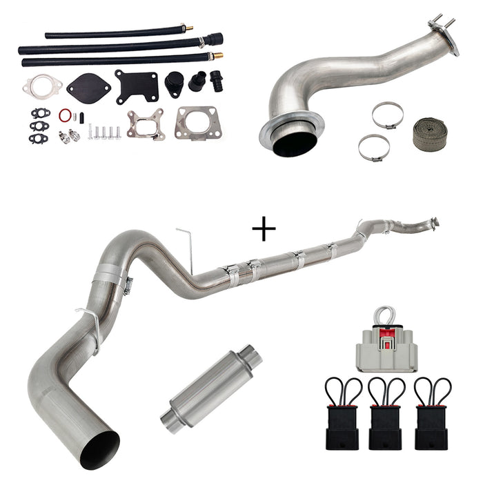 Seguler 2017-2023 6.6L Duramax L5P DPF/CCV/EGR Delete & Downpipe w/Can Bus kit