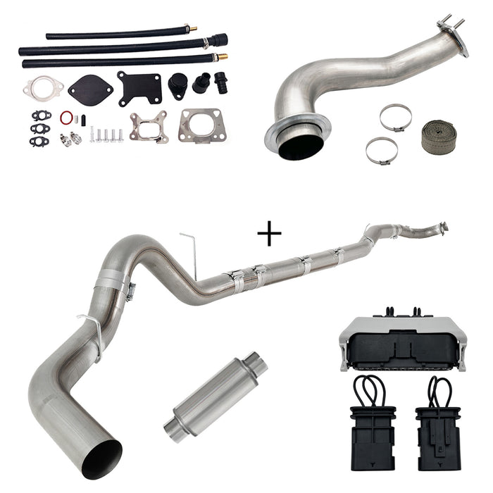 Seguler 2017-2023 6.6L Duramax L5P DPF/CCV/EGR Delete & Downpipe w/Can Bus kit