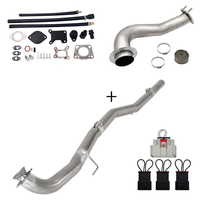 Seguler 2017-2023 6.6L Duramax L5P DPF/CCV/EGR Delete & Downpipe w/Can Bus kit