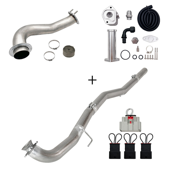 Seguler 2017-2023 6.6L Duramax L5P DPF/CCV/EGR Delete & Downpipe w/Can Bus kit