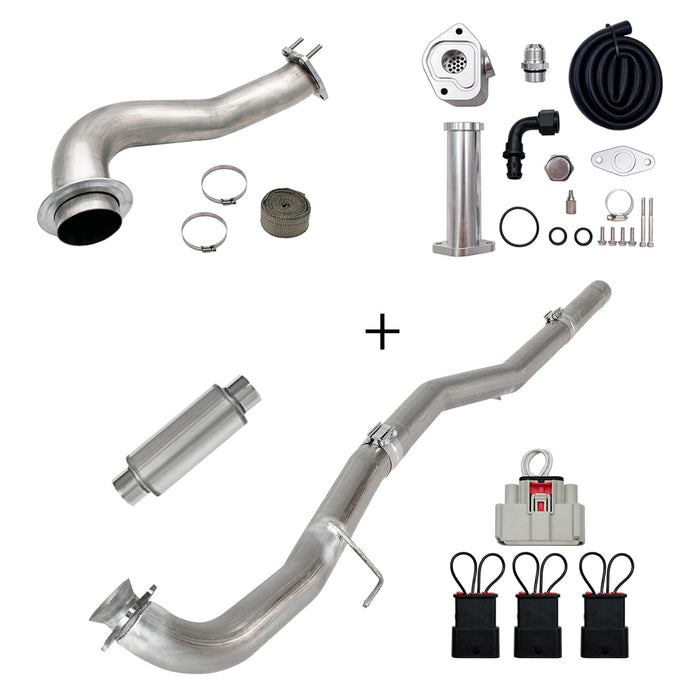 Seguler 2017-2023 6.6L Duramax L5P DPF/CCV/EGR Delete & Downpipe w/Can Bus kit